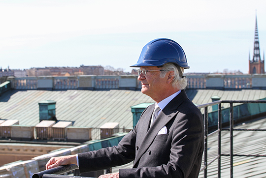 Solcellsanläggningen var Statens Fastighetsverks 70-årspresent till H.M. Konungen 2016. 