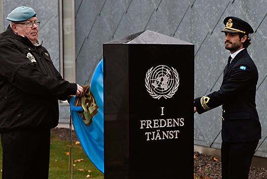 Initiativet till minnesstenen kommer från ett medborgarförslag från Veteranerna i Värmland för att hedra alla de som deltagit i internationella insatser. 