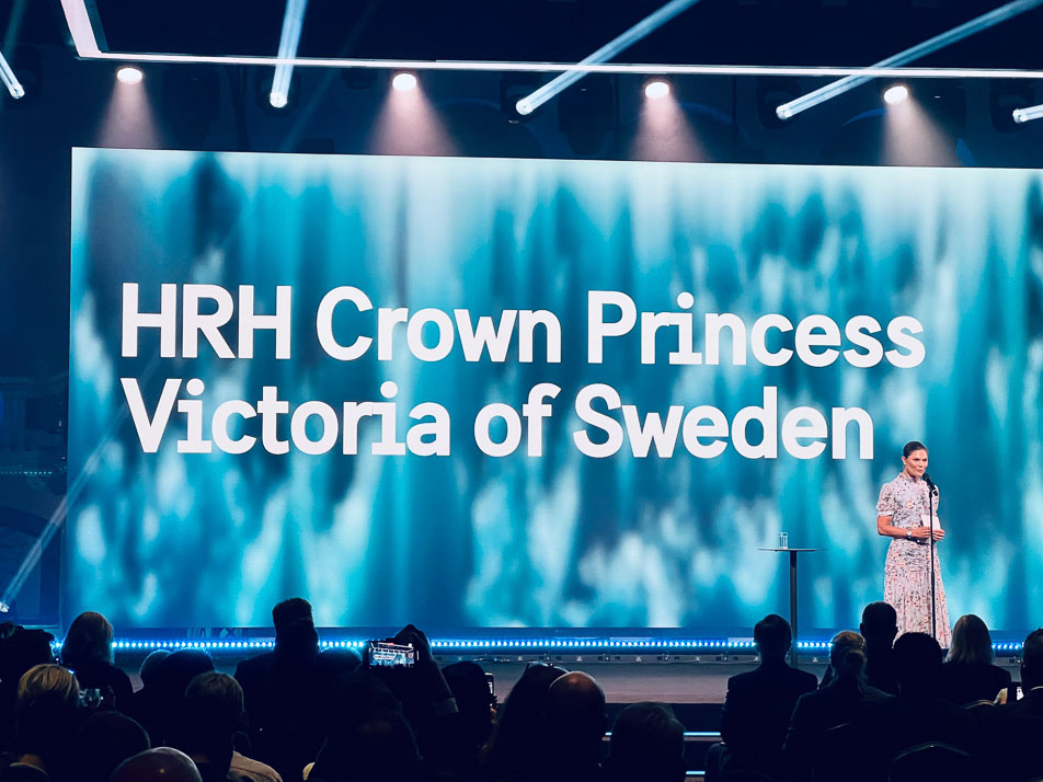 Kronprinsessan talade vid invigningen av Join Sweden Summit. 