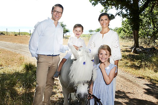 DD.KK.HH. Kronprinsessan, Prins Daniel, Prinsessan Estelle och Prins Oscar 2018