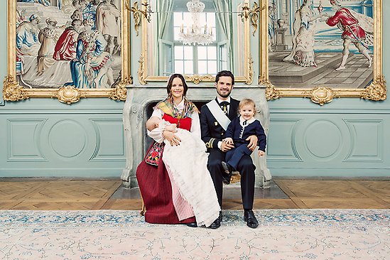 DD.KK.HH. Prins Carl Philip, Prinsessan Sofia och Prins Gabriel 2017