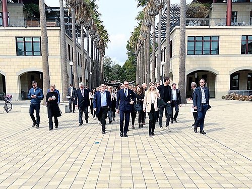 The delegation from Prince Daniel's Fellowship visited Stanford University. 