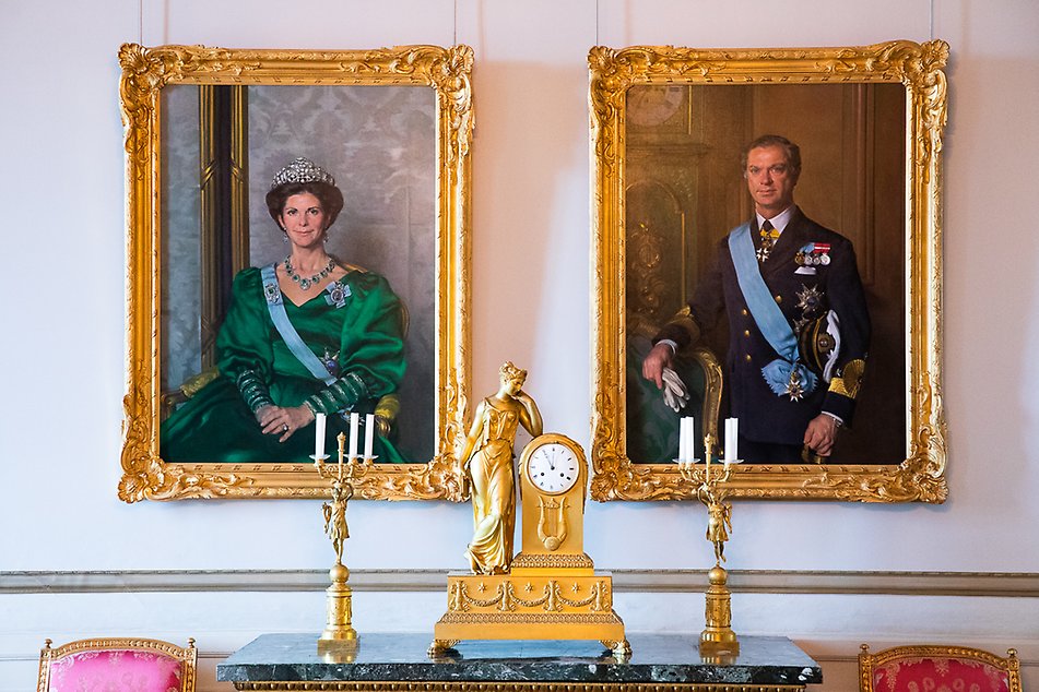 Nelson Shanks porträtt av Kungen och Drottningen.