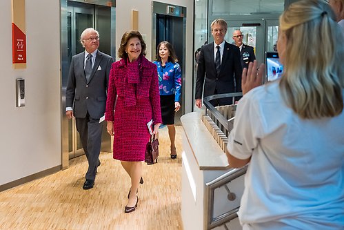 The King and Queen visit The Hub at Uppsala Science Park. 